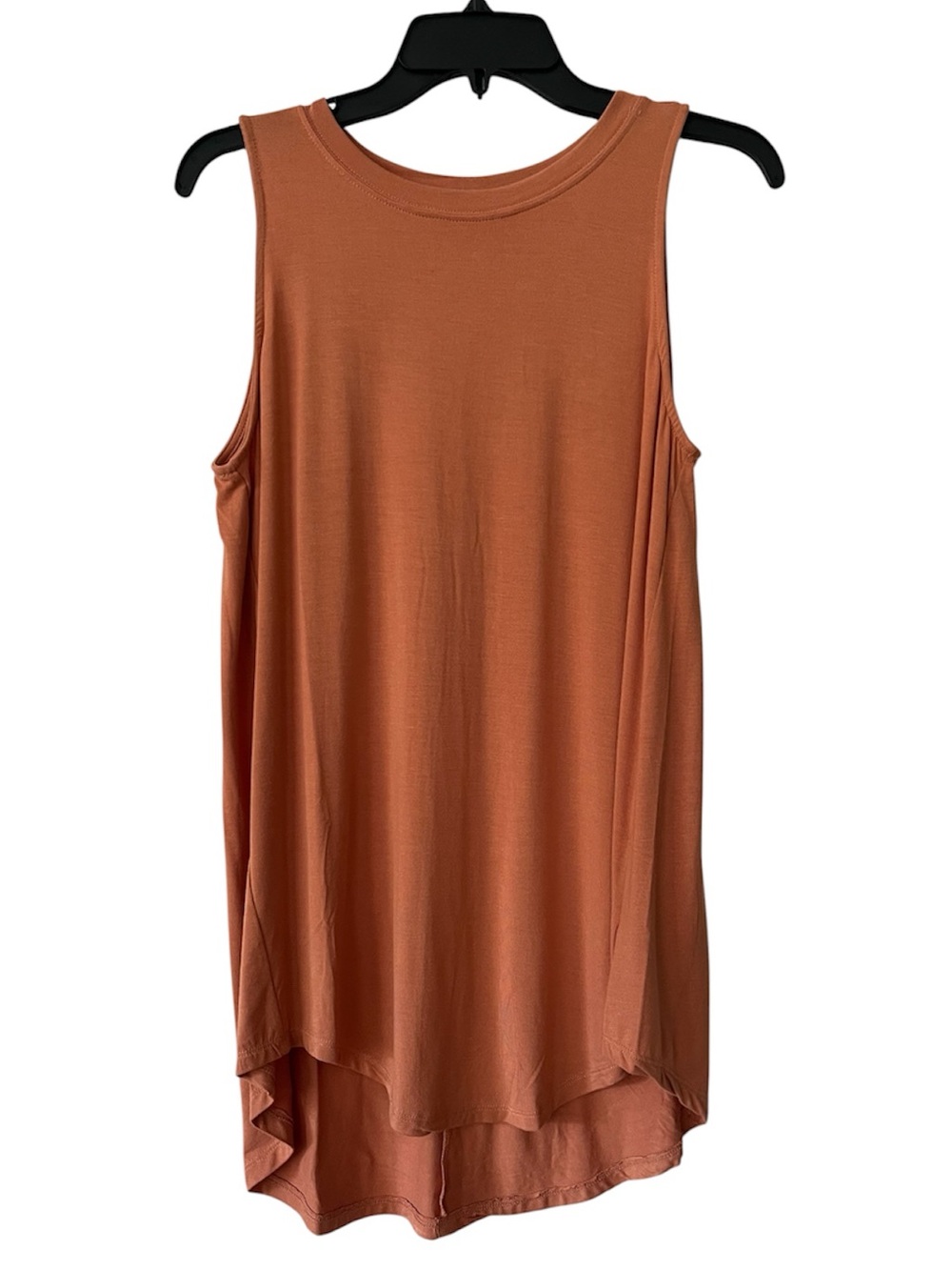 Zenana women’s Sleeveless High Low swing Tank Top caramel color soft flowy - Picture 1 of 9